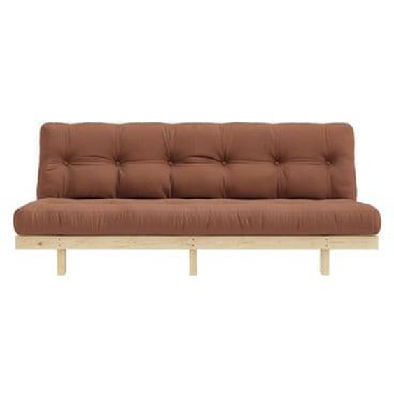 LEAN - Canapé convertible en bois naturel et tissu