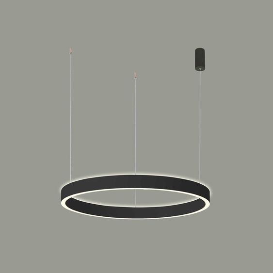 LED 60W BRASCO UP DOWN lampe suspendue PND-56215D-060RPP-BK-3KS4K-TRDIMM Italux