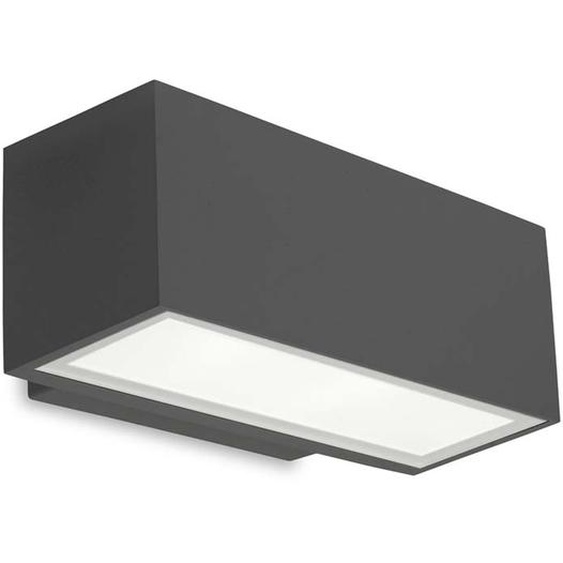 Leds-C4 Afrodita - Extérieur LED Up & Down Applique murale Urban Grey 22cm 1955lm 4000K IP65