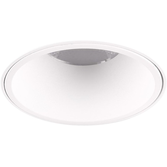 LedsC4 - Plafonnier encastré sans cadre, finition blanche transparente, éclairage LED de 628 lumens, température de couleur 2700K, design moderne et durable en polycarbonate et aluminium, idéal pour la maison et le bureau