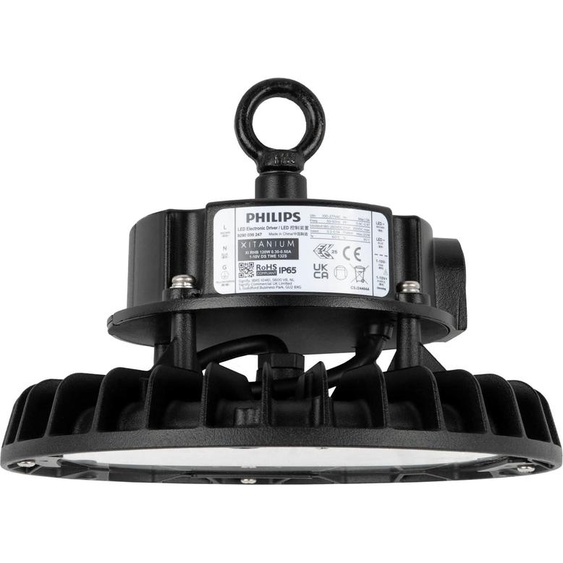 Ledvion - Projecteur LED pour halls, IP65, 100-80-55 W, 175 lm/W, driver, 4000 K, intensité variable, éclairage datelier, éclairage de hall, plafonnier datelier, projecteur industriel
