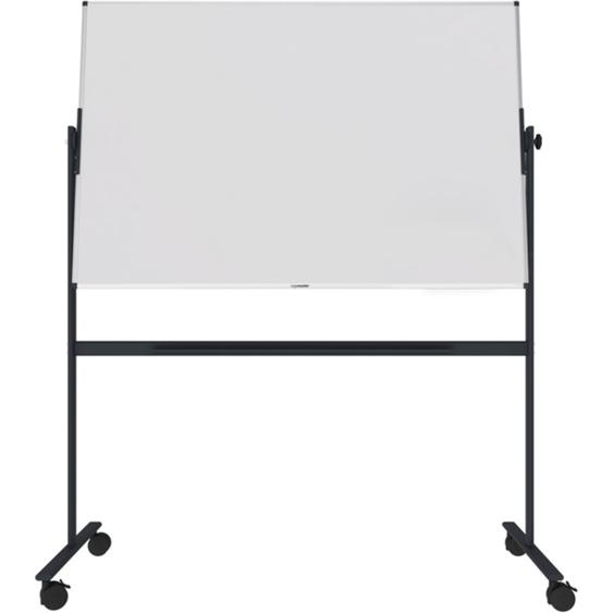 Legamaster Tableau blanc mobile double face rotatif Unité - Surface magnétique - Cadre Aluminium - L.150 x H.100 cm