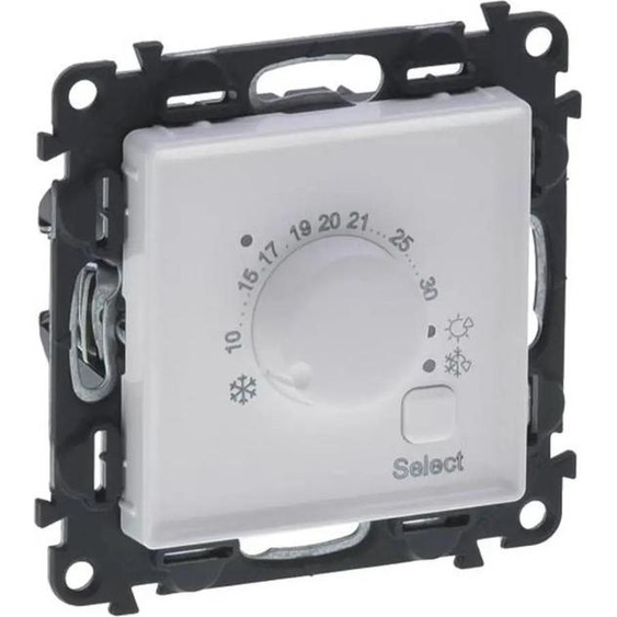 Legrand Valena Life Thermostat dambiance électronique avec contact inverseur Ultra blanc 752133