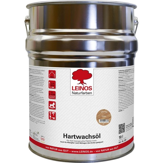 LEINOS 290 Huile-cire dure 10l, cerisier