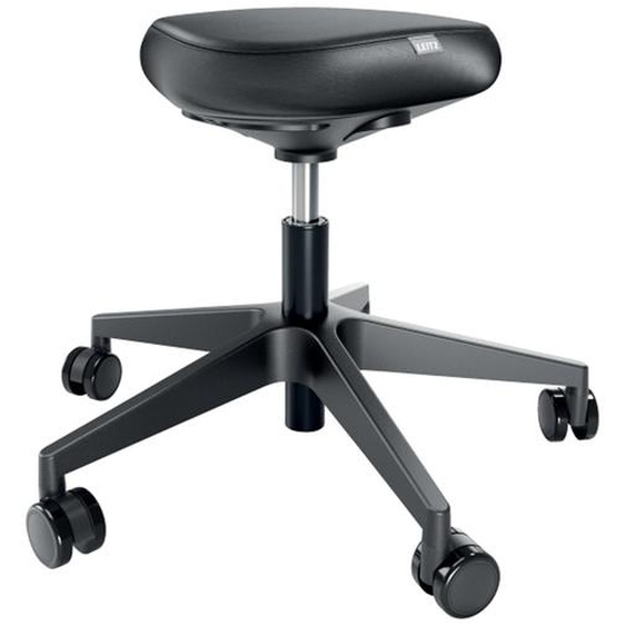 Leitz Tabouret Ergo siège confortable sur roulettes - Noir