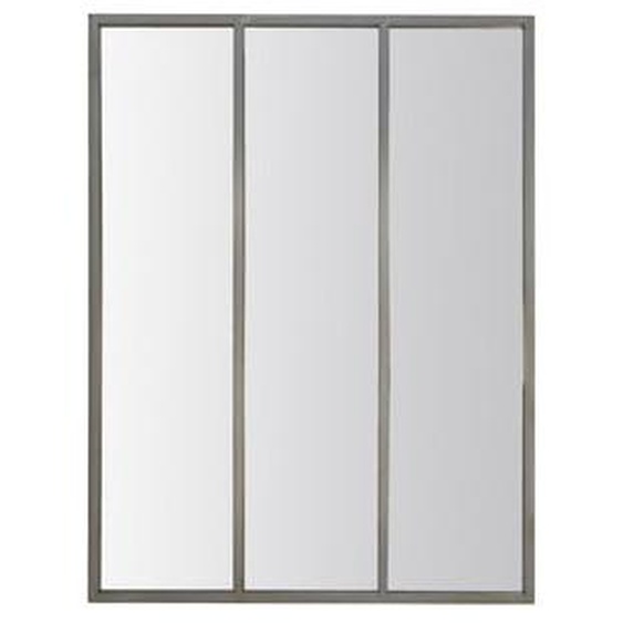 LÉON - Miroir verrière style industriel 90x120
