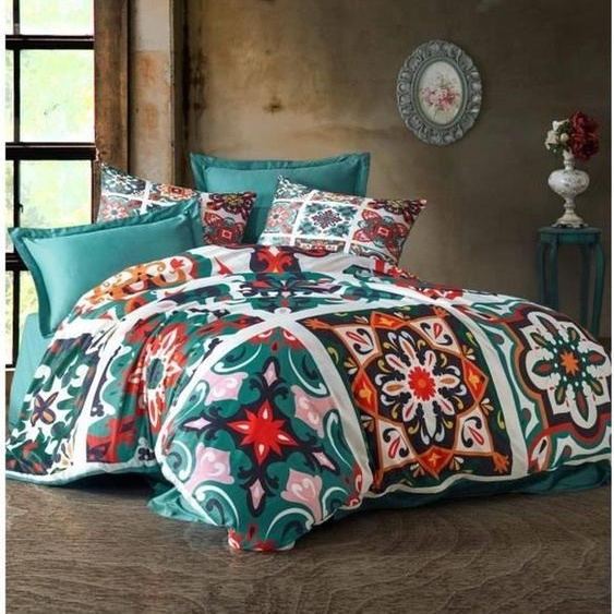 LEssentiel Linge de Maison, 477, ensemble housse de couette king-size (FR), vert, 100 % POLYESTER-MICROSATIN, 240 x 220 cm