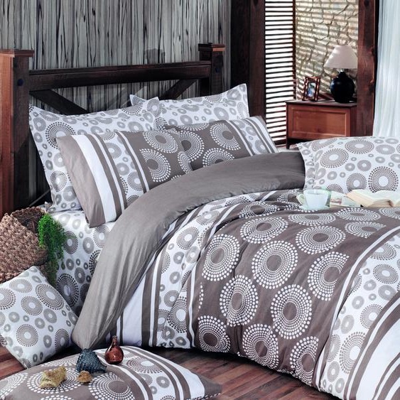 LEssentiel Linge de Maison, Adal- PRL6840, Marron, couettes, 100% coton ranforce