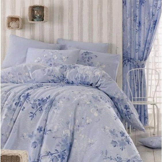 LEssentiel Linge de Maison, Adal- PRL6843, Bleu, couettes, 100% coton ranforce