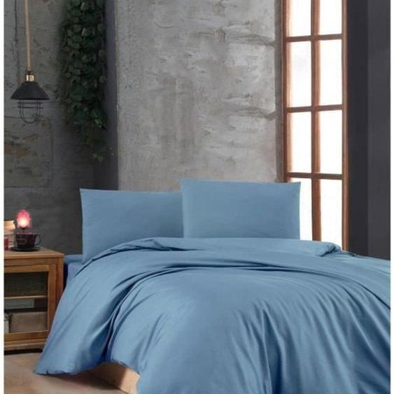 LEssentiel Linge de Maison, Bleu, Ranforce Ensemble housse de couette king-size (FR), Bleu, 100 % COTON RANFORCE, 240 x 220 cm