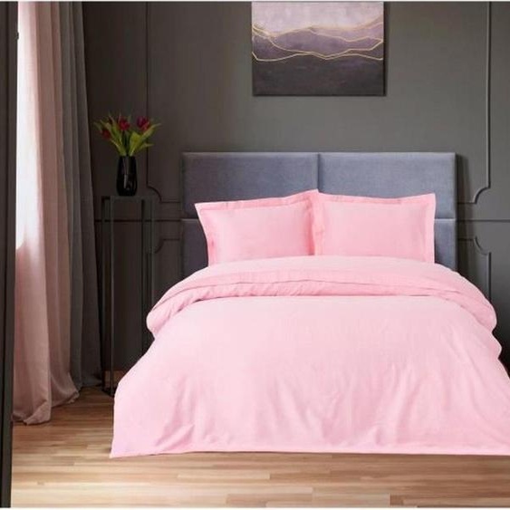 LEssentiel Linge de Maison, Elegant - Pink, Rosa, Ensemble housse de couette en satin King (FR), 100 % satin de coton, 240 x 220 cm