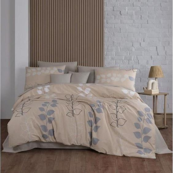 LEssentiel Linge de Maison, Henné, Ranforce Ensemble housse de couette king-size (FR), Beige, 100 % COTON RANFORCE, 240 x 220 cm