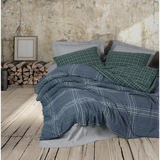 LEssentiel Linge de Maison, Isola - Blue, Bleu, Ensemble housse de couette king-size (FR), 50 % COTON / 50 % POLYESTER, 240 x 220 cm