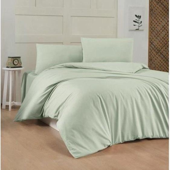 LEssentiel Linge de Maison, Light Green, Ranforce Ensemble housse de couette king-size (FR), vert clair, 100 % COTON RANFORCE, 240 x 220 cm