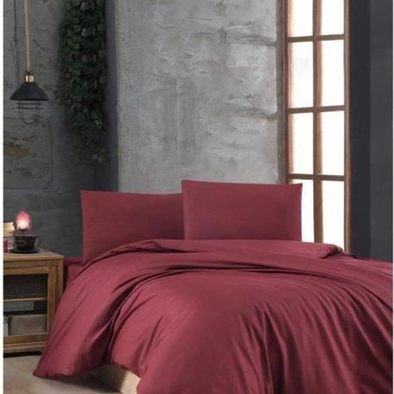 LEssentiel Linge de Maison, Maroon, Ranforce Ensemble housse de couette king-size (FR), marron, 100 % COTON RANFORCE, 240 x 220 cm
