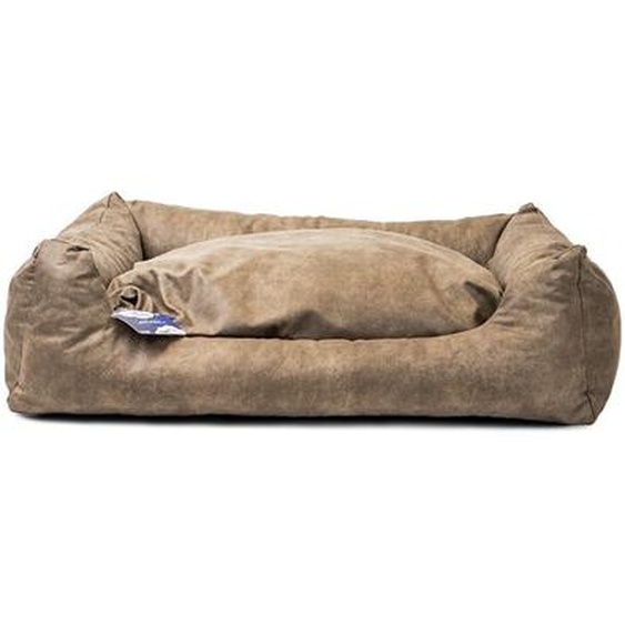Lets Sleep Sweet Dreams Lit pour chien avec coussin taupe, taille : L