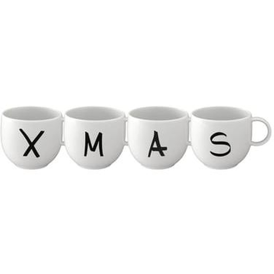 Letters Mug set XMAS 4pcs.