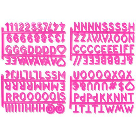 Lettres Pour Caisse Pliable Rose Vif