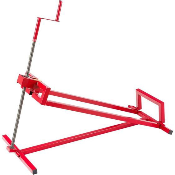Lève-tondeuse Tracteur-tondeuse Dispositif de levage Cric 450 kg Angle dinclinaison à environ 45° Rouge Stable et solide - Arebos