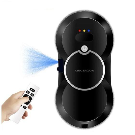 Robot Laveur de Vitres Liectroux HCR-10, Pulvérisation deau ultrasonique, routage ai, moteur sans balais, réservoir deau 30ml, Noir, 5 ans de