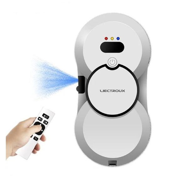 Robot Laveur Vitre Electrique Liectroux HCR-10, Pulvérisation deau ultrasonique, routage ai, moteur sans balais, réservoir deau 30ml, Blanc, 5 ans
