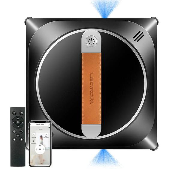 Robot nettoyeur de vitres Liectroux YW910,double pulvérisation deau,serpillière intelligente, aspirateur robot pour le sol, les fenêtres et les murs