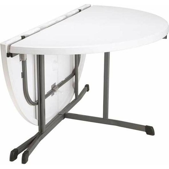 Life Time Vida 60 in. Table pliante ronde Demi-Table pliante Demi-Table pliante