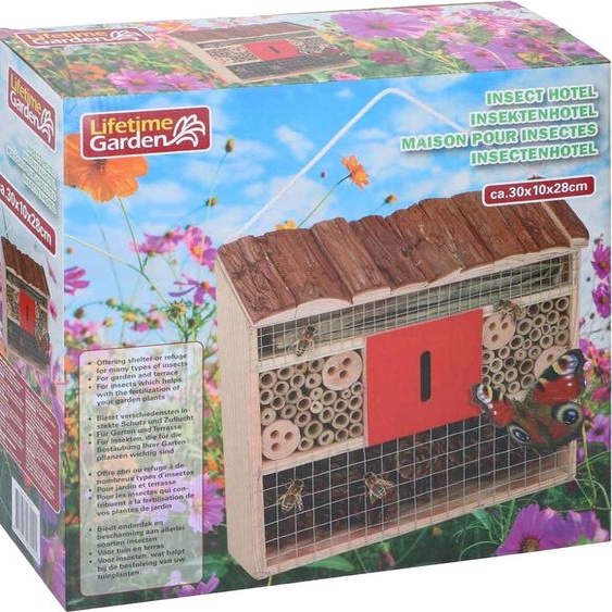 Lifetime Garden Lifetime Garden Hôtel pour insectes - bois - 30 x 10 x 28 cm
