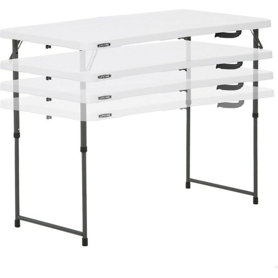 Lifetime Ultra-resistant Folding 122x61x Uv100 56-91.5 cm Table Blanc,Noir Blanc,Noir One Size