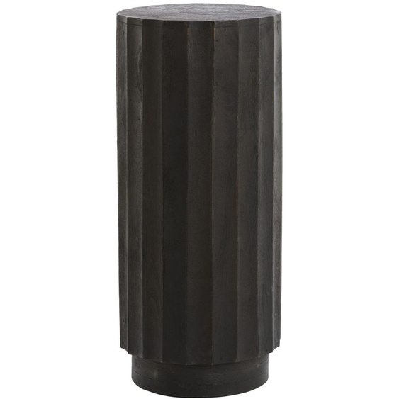 Light & Living Ellena colonne en bois couleur brun rouge foncé – Ø35x80 cm