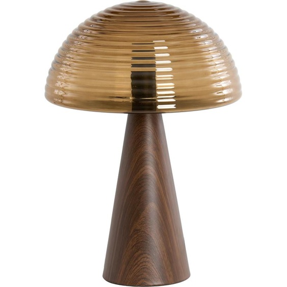 Light & Living - lampe de table - Mueda - marron - verre métal - lampe de bureau - E27 - 1891852