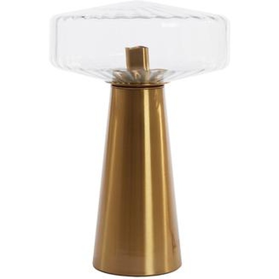 Light & Living - lampe de table - Pleat - or - verre - lampe en verre coloré - E27 - 1882196