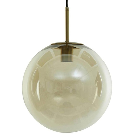 Suspension - bronze - Medina - verre - Ø 40cm - E27 - 2958885 - Light & Living