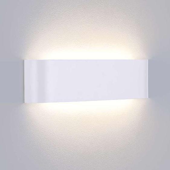 Lightess Applique Murale Intérieure LED 16W Blanc Neutre 4000K - Lampe Murale en Aluminium. [Classe F]