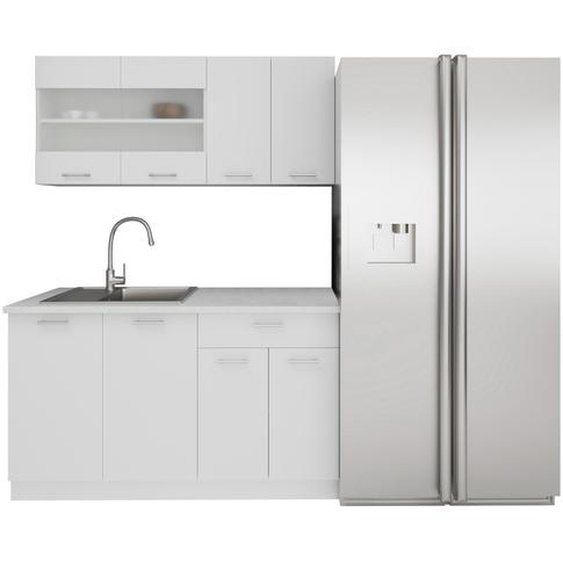 Ligne de cuisine Esilo H. 145 x L. 140 x. P. 60 cm Blanc