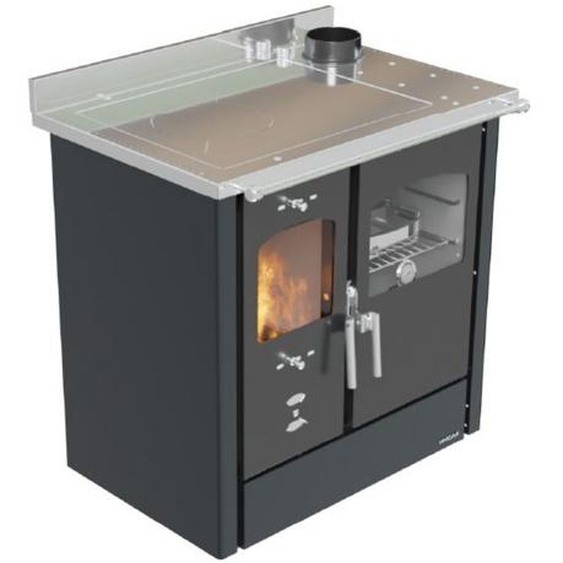 Lincar Omega 9,33 KW poêle à bois - couleur fusil