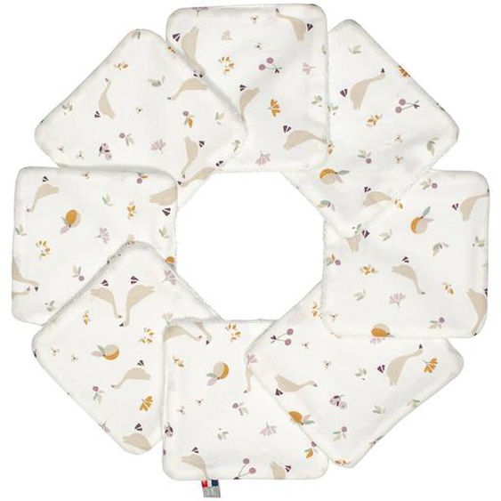 Lingettes Bébé Lavables 8 Pièces Beige, Sidonia