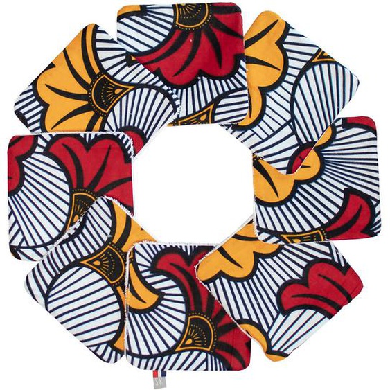 Lingettes Bébé Lavables 8 Pièces Rouge