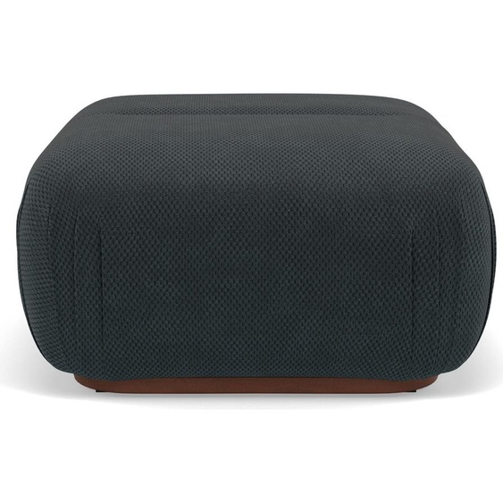 Lisa Design Penelope - pouf en velours texturé , Noir