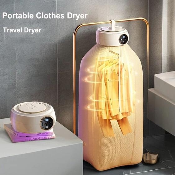 LISM Sèche-linge portable pliable avec sac de séchage, affichage numérique LED, contrôle de la température, maison, nouveau, 2025