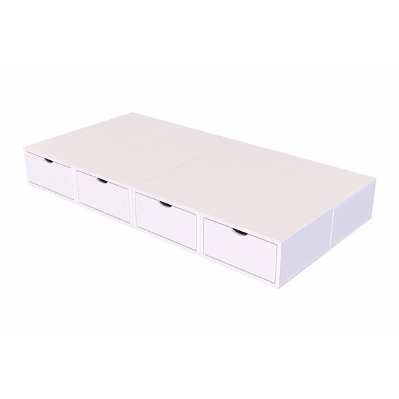 Lit 1 place avec rangement 90x200 Cube