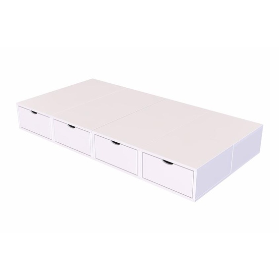 Lit 1 place avec rangement 90x200 Cube