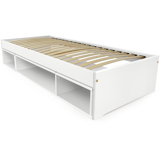 Lit avec rangement Maël 90x200