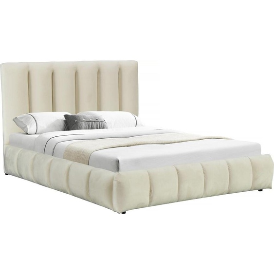 Lit avec coffre Annie 160 x 200 cm - Beige