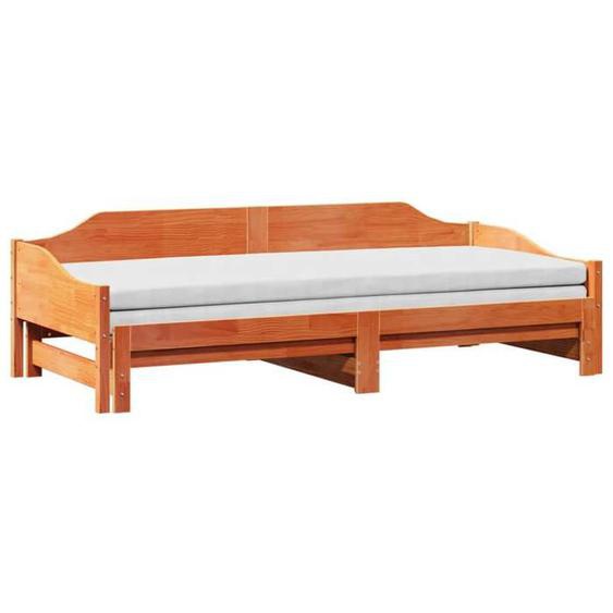 Lit banquette 2 places - Canapé/Lit de jour et lit gigogne - multifonctionnel - 80x200 cm bois massif CAL5225483