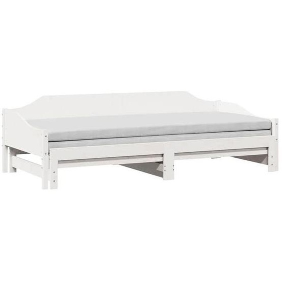 Lit banquette 2 places - Canapé/Lit de jour et lit gigogne - multifonctionnel - 80x200 cm bois massif CAL8966409