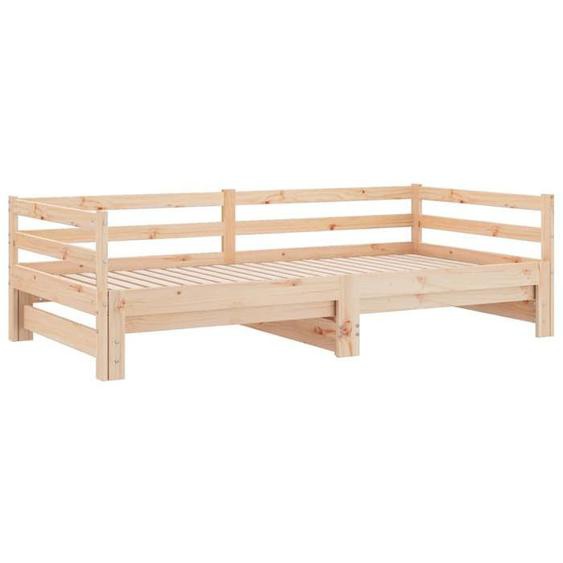 Lit banquette 2 places - Canapé/Lit de jour et lit gigogne - multifonctionnel - 90x190 cm bois massif CAL6040341