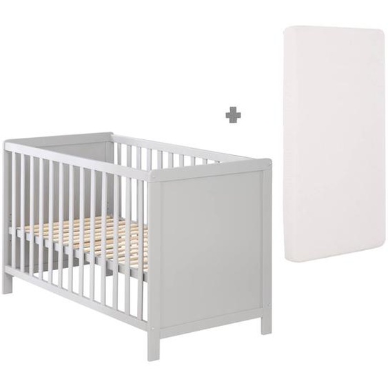 Lit Bébé 2en1 Cododo Et Lit Indépendant Avec Matelas Universal Gris Taupe