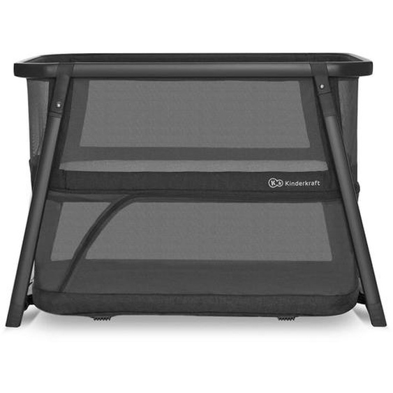 Lit Bébé 4 En 1 Sofi Plus Avec Fonction Berceau, Matelas Inclus, Pliage En 5 Secondes Et Parc Évolutif Gris / Gris