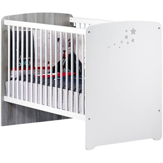 Lit Bébé À Barreaux En Bois - Nao Blanc